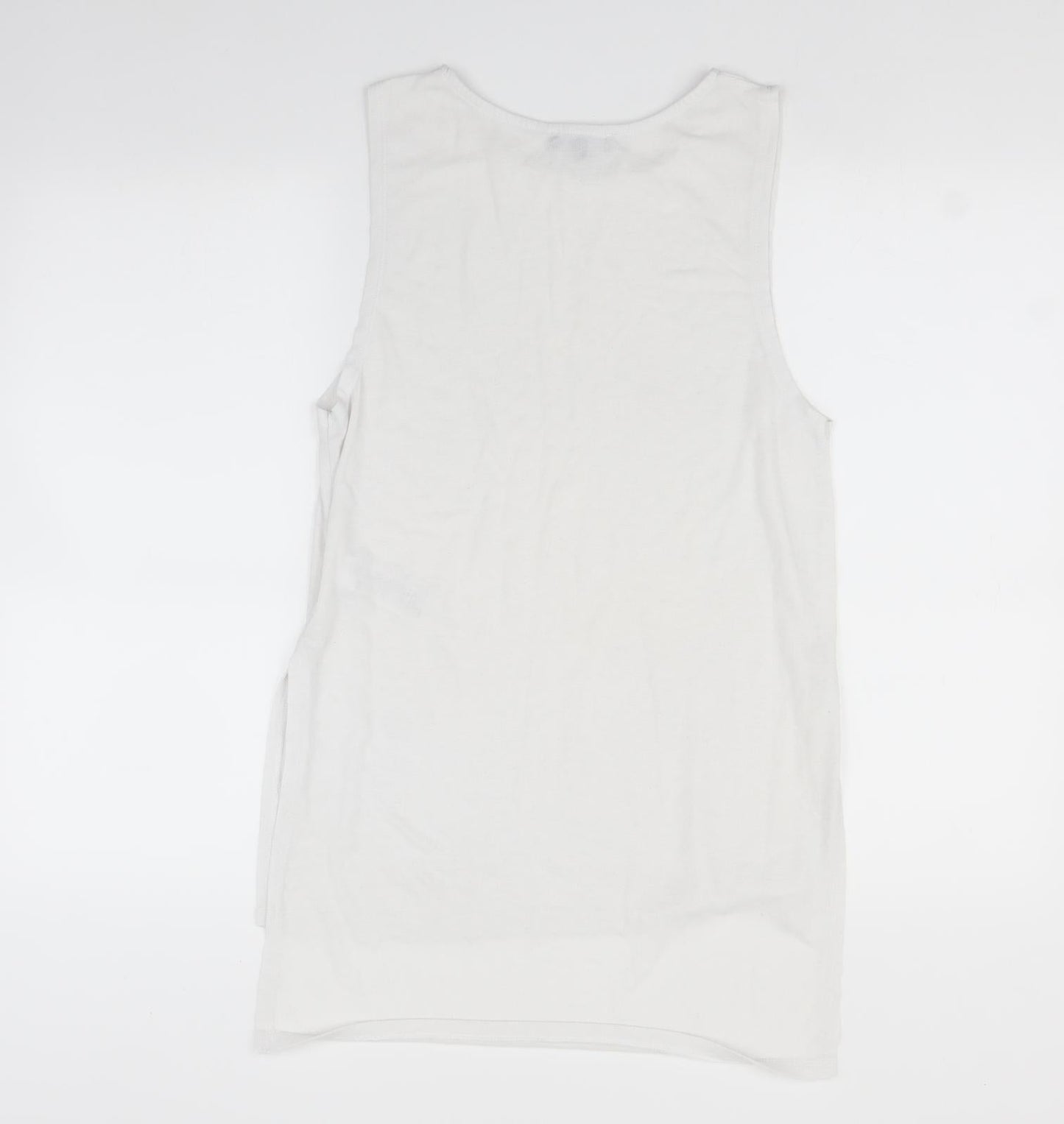 Womens UK Size 10 New Look White Basic T-Shirt