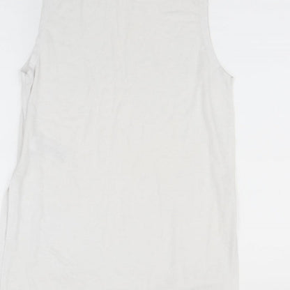 Womens UK Size 10 New Look White Basic T-Shirt
