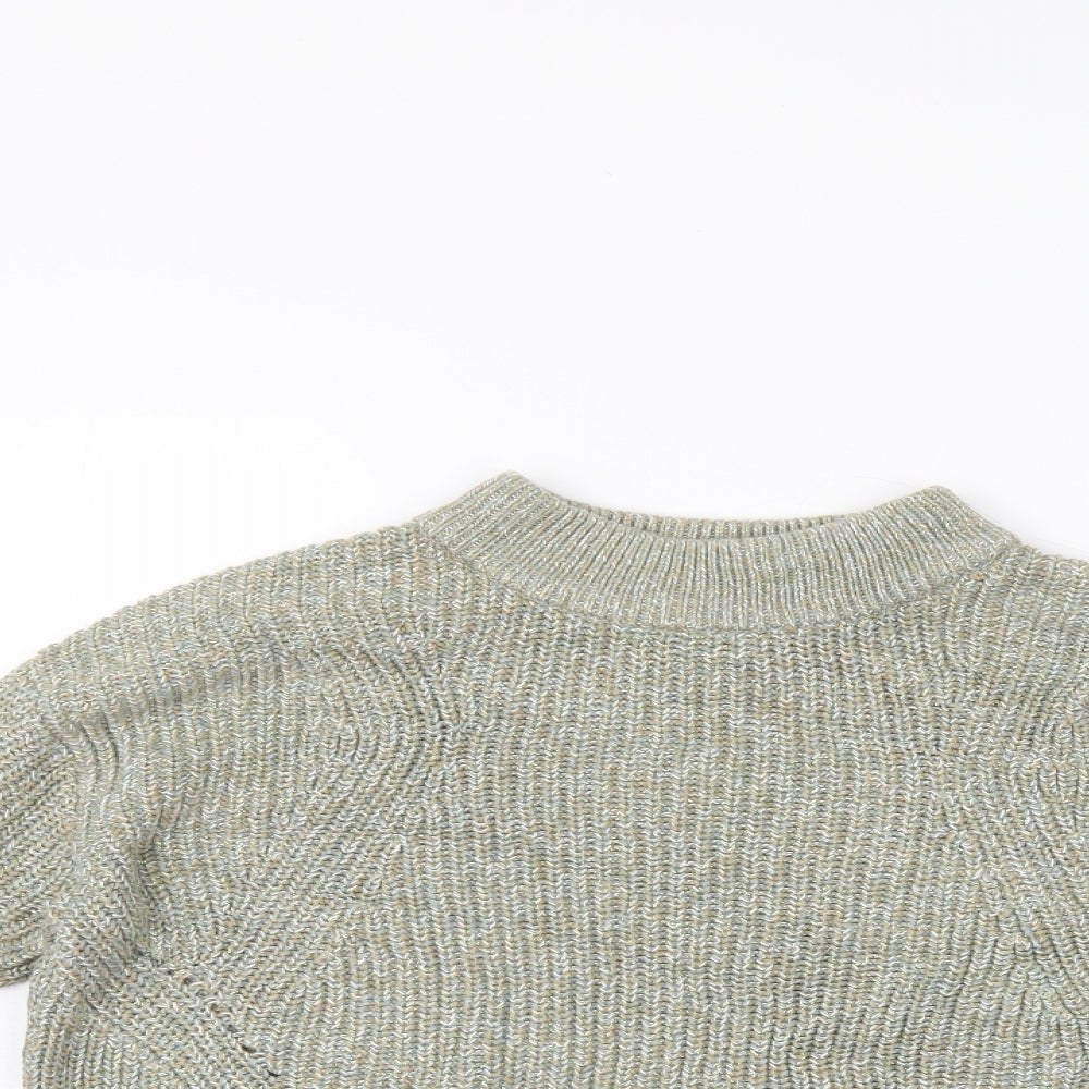 Womens UK Size M H&M Green Henley Jumper