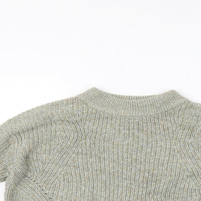 Womens UK Size M H&M Green Henley Jumper