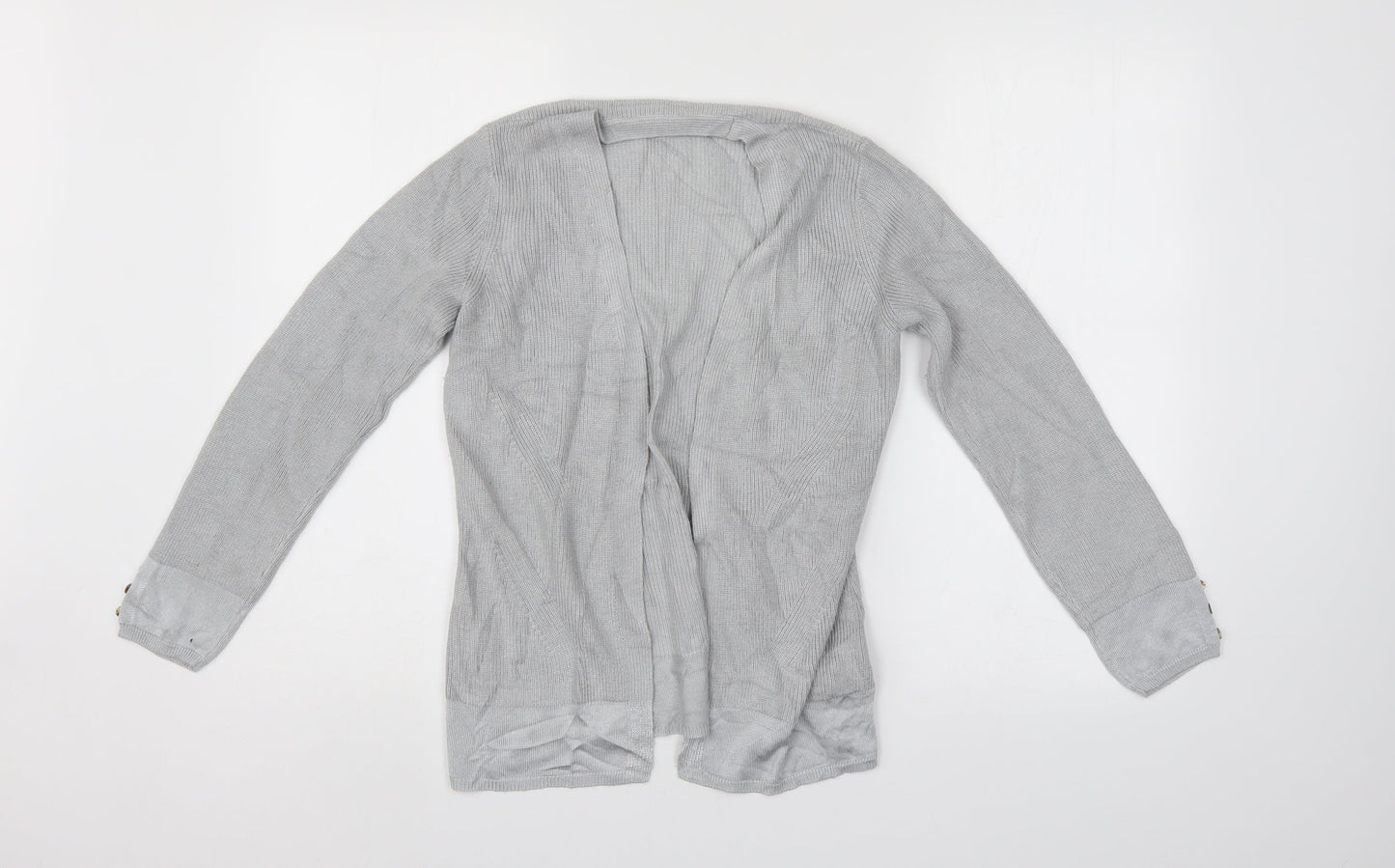 Womens UK Size 8 M&S Grey Cardigan Jumper