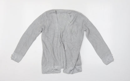 Womens UK Size 8 M&S Grey Cardigan Jumper