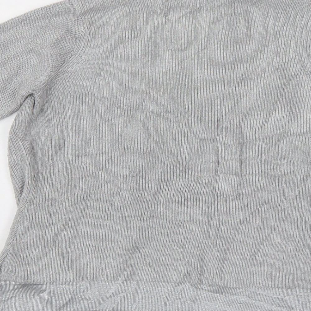 Womens UK Size 8 M&S Grey Cardigan Jumper