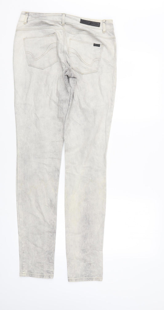 Mens UK Size 29 in Only Regular Fit Skinny Grey Jeans