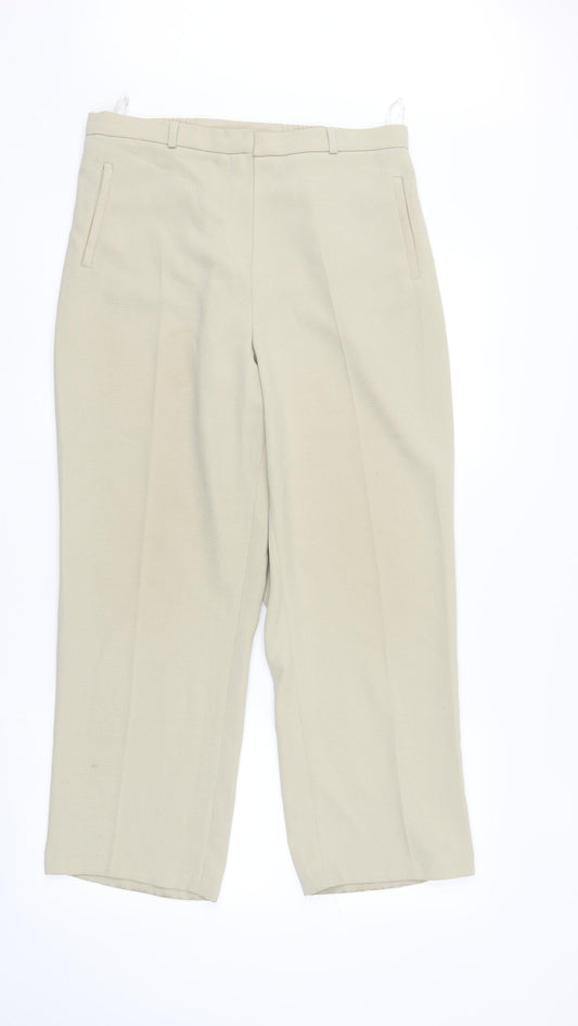 Womens UK Size 14 BHS Regular Fit  Ivory Trousers