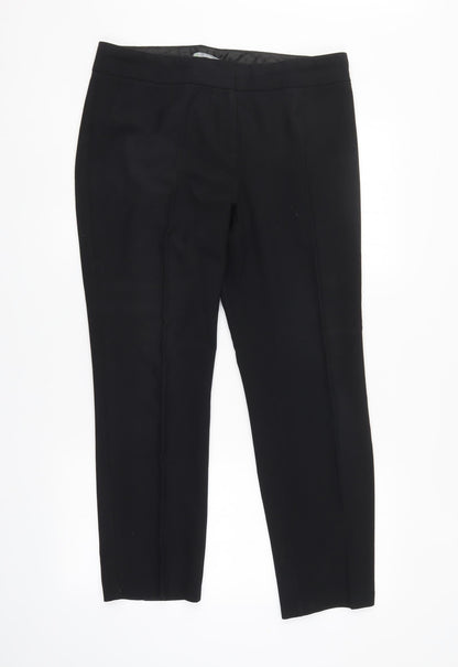 Womens UK Size 34 in M&S Regular Fit Sweatpants Black Trousers