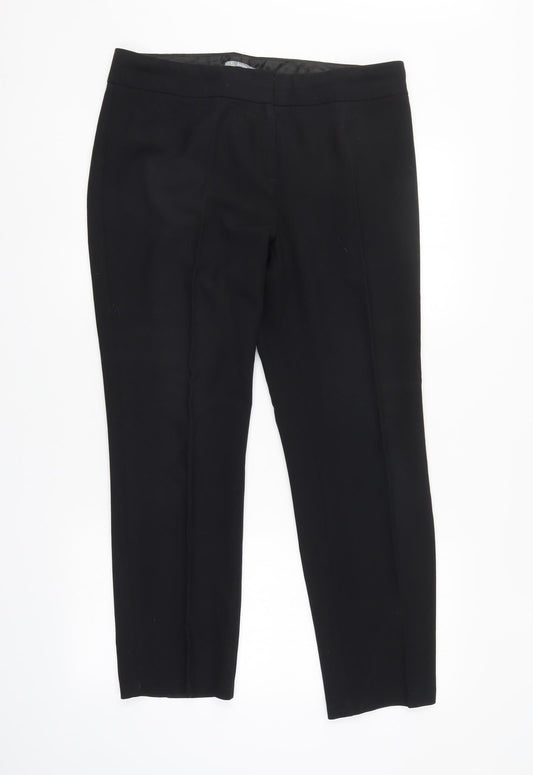 Womens UK Size 34 in M&S Regular Fit Sweatpants Black Trousers