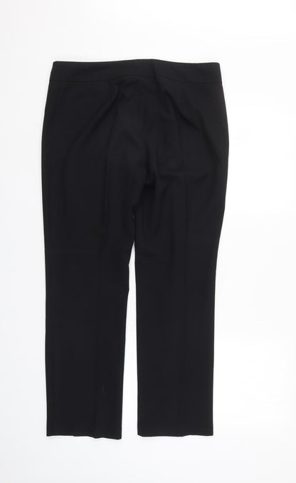Womens UK Size 34 in M&S Regular Fit Sweatpants Black Trousers