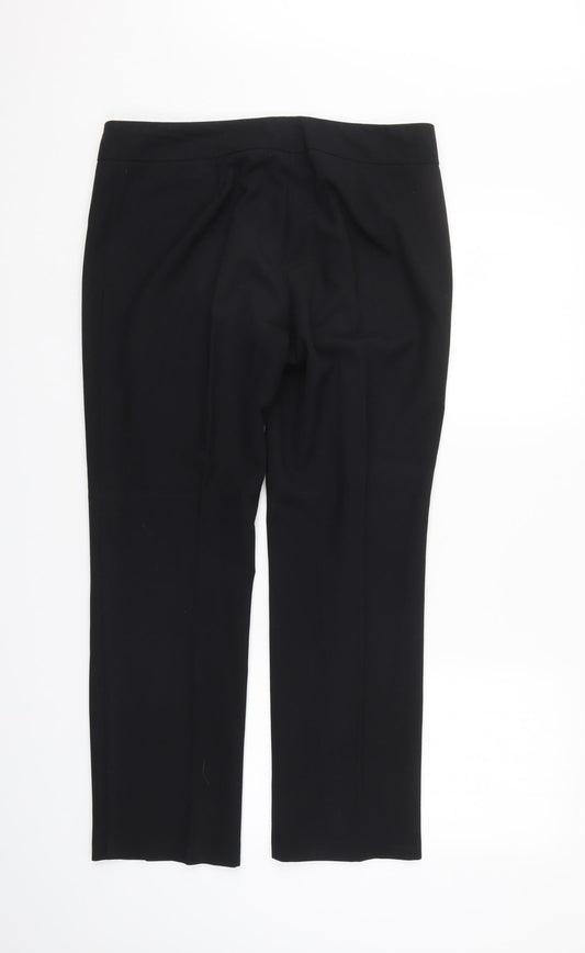 Womens UK Size 34 in M&S Regular Fit Sweatpants Black Trousers