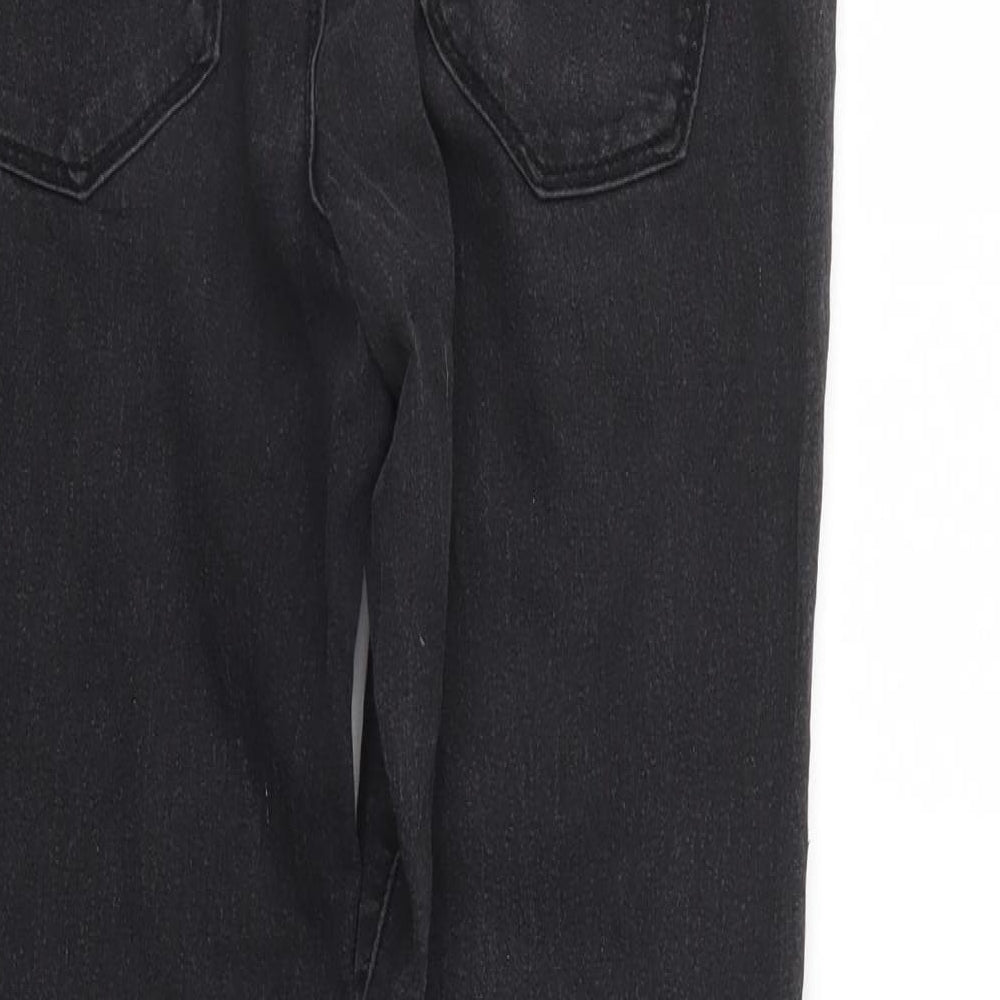 Denim & Co. Womens Black  Denim Straight Jeans Size 10 L30 in