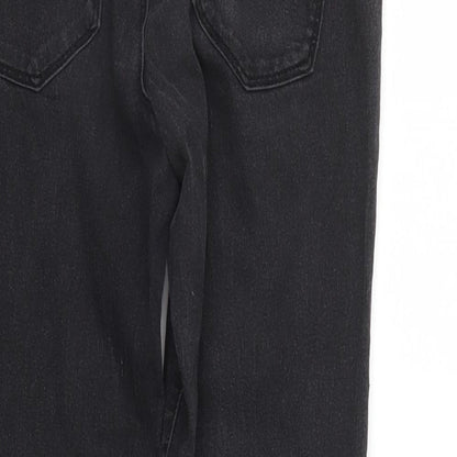 Denim & Co. Womens Black  Denim Straight Jeans Size 10 L30 in