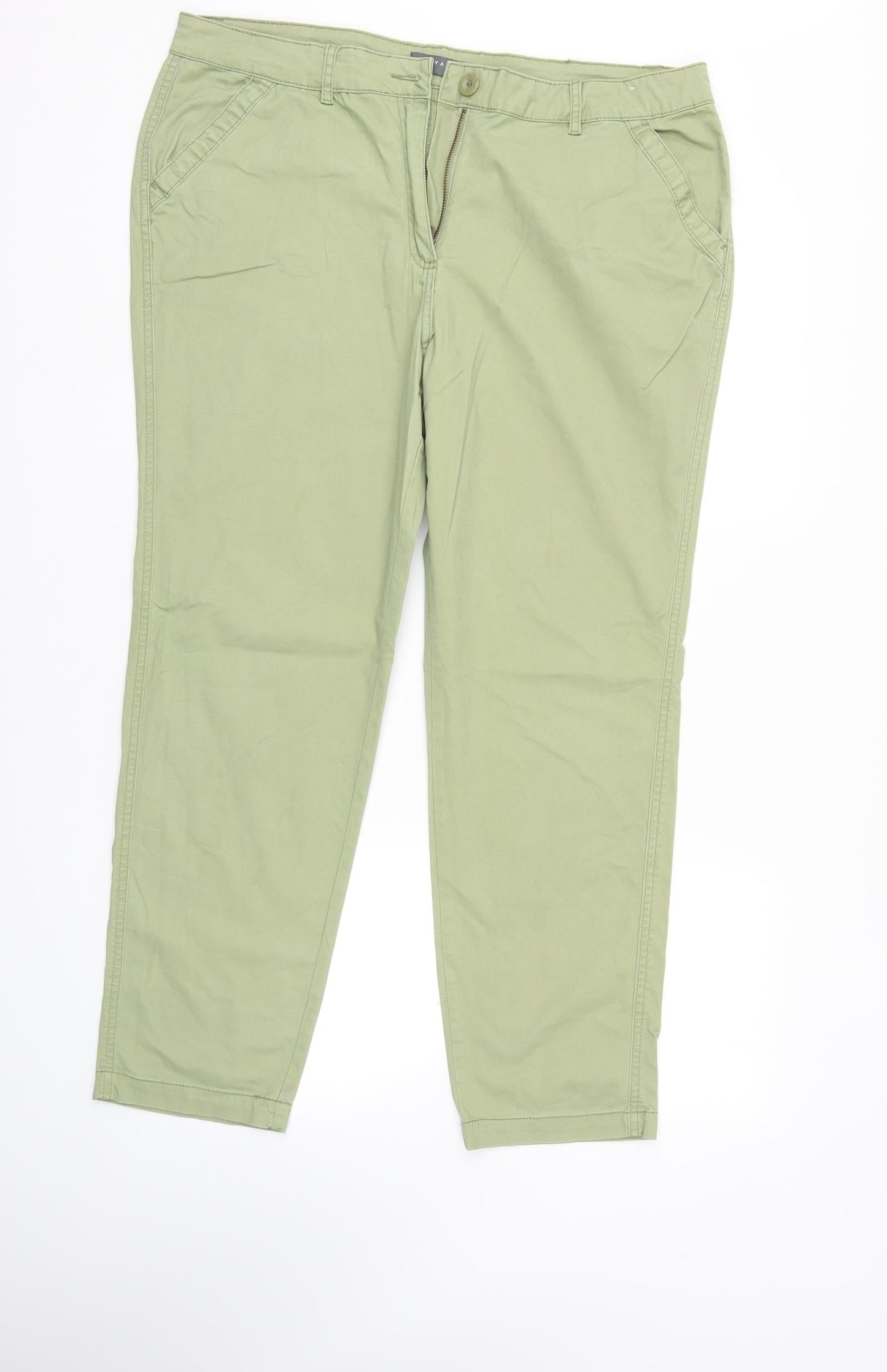 Womens UK Size 6 Papaya Regular Fit Straight Green Jeans