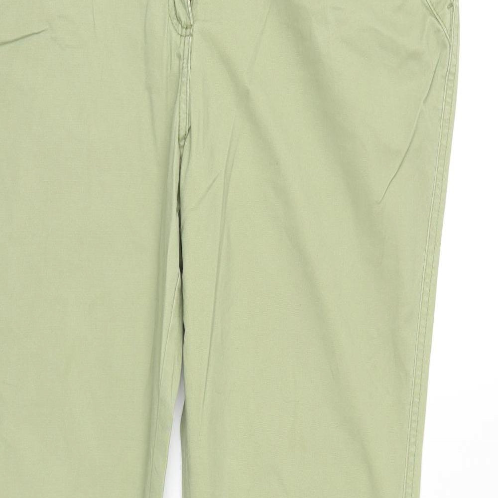Womens UK Size 6 Papaya Regular Fit Straight Green Jeans