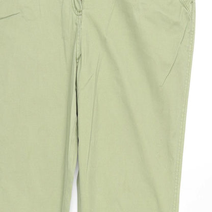 Womens UK Size 6 Papaya Regular Fit Straight Green Jeans