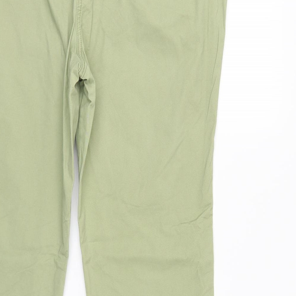 Womens UK Size 6 Papaya Regular Fit Straight Green Jeans