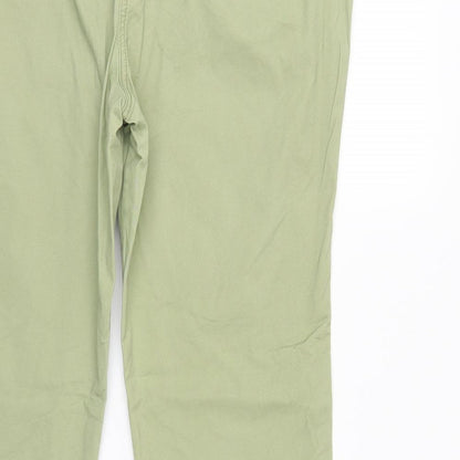 Womens UK Size 6 Papaya Regular Fit Straight Green Jeans