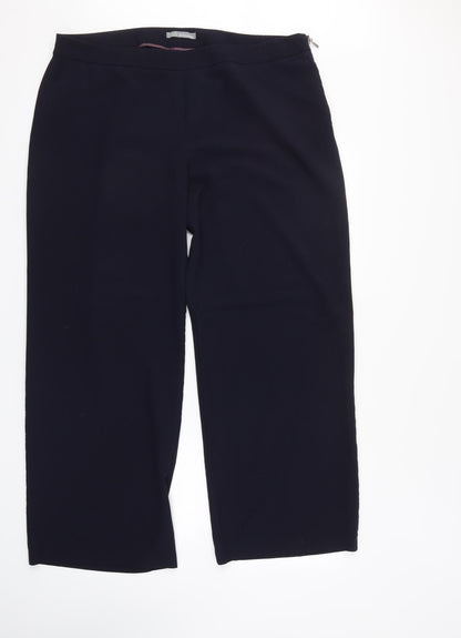 Womens UK Size  m&s Regular Fit  Blue Trousers