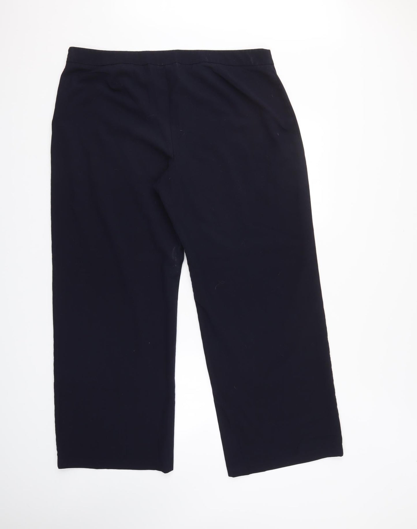 Womens UK Size  m&s Regular Fit  Blue Trousers