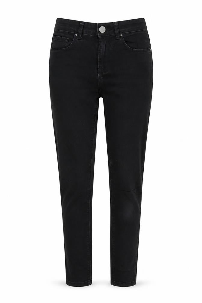 Womens UK Size 8 Dorothy Perkins Regular Fit Tapered Black Jeans
