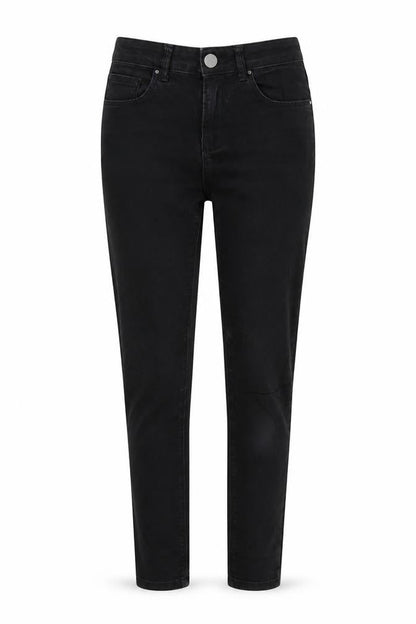 Womens UK Size 8 Dorothy Perkins Regular Fit Tapered Black Jeans