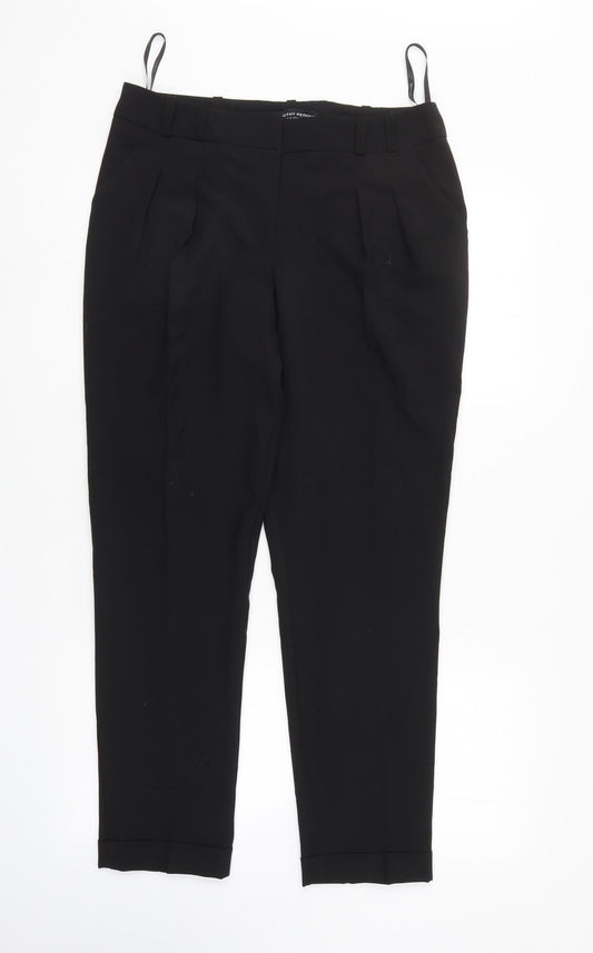 Womens UK Size 12 Dorothy Perkins Regular Fit  Black Trousers