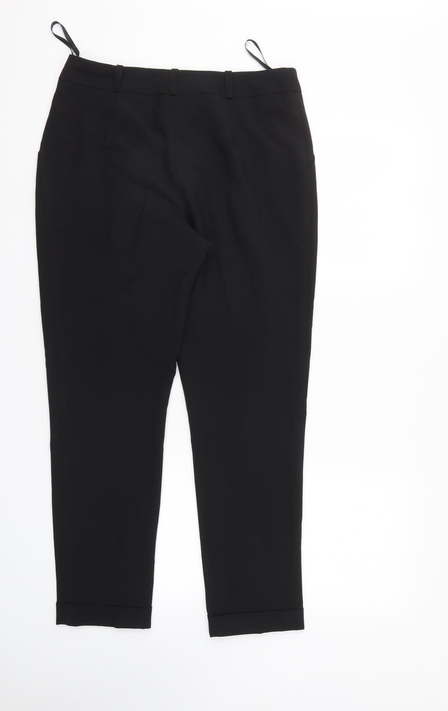 Womens UK Size 12 Dorothy Perkins Regular Fit  Black Trousers