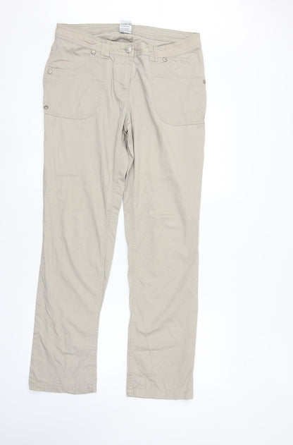 Womens UK Size 14 Cecilia Classics Regular Fit Straight Ivory Jeans