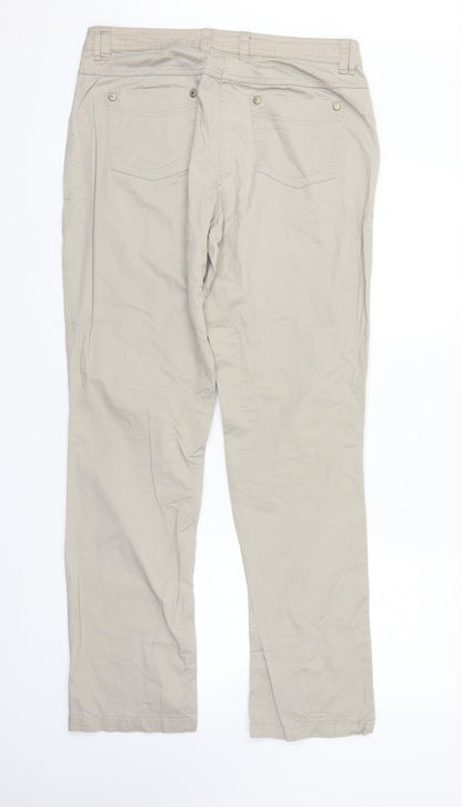 Womens UK Size 14 Cecilia Classics Regular Fit Straight Ivory Jeans
