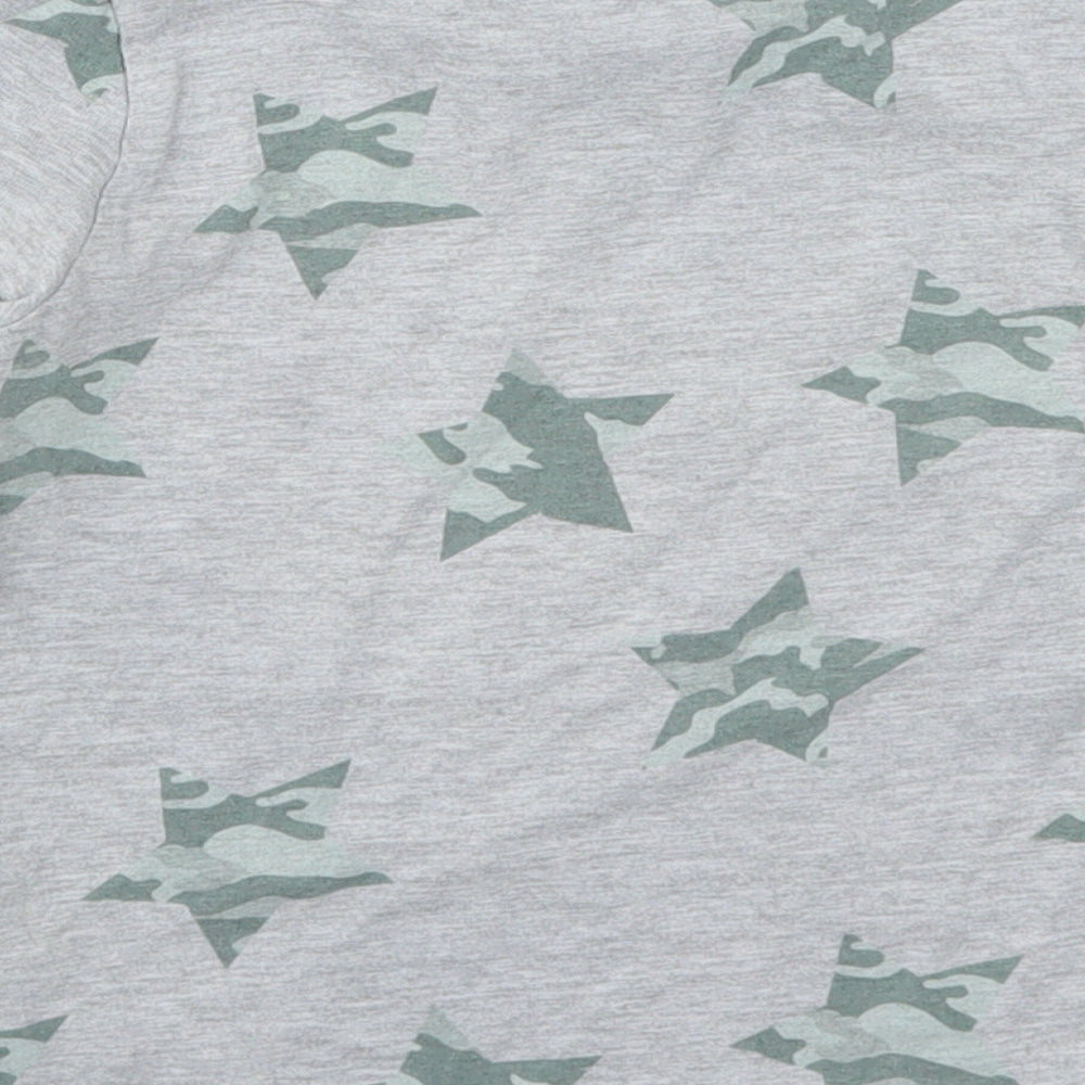 George Boys Grey Solid   Pyjama Top Size 4-5 Years  - Stars