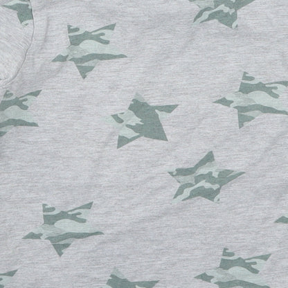 George Boys Grey Solid   Pyjama Top Size 4-5 Years  - Stars