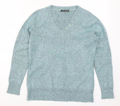 Womens UK Size XS Bonmarché Blue Pullover Jumper