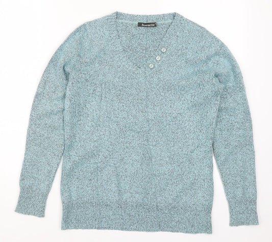 Womens UK Size XS Bonmarché Blue Pullover Jumper