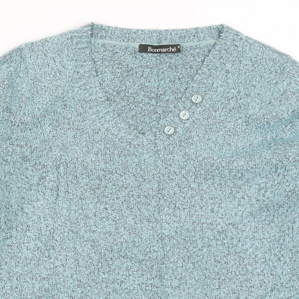 Womens UK Size XS Bonmarché Blue Pullover Jumper