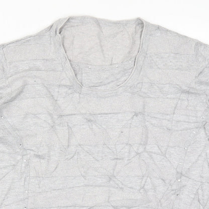 Preworn Womens Grey  Knit Pullover Jumper Size 18