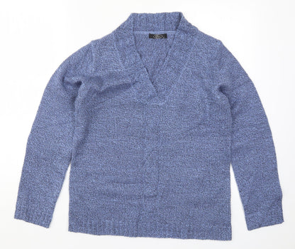 Womens UK Size S Bonmarché Blue Pullover Jumper
