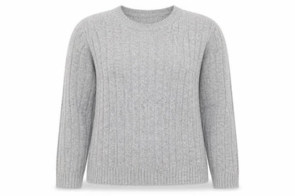 Womens UK Size M CHIC Grey Pullover Jumper