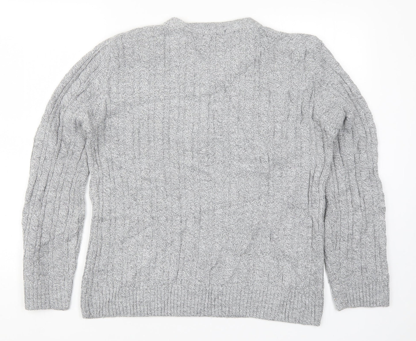 Womens UK Size M CHIC Grey Pullover Jumper