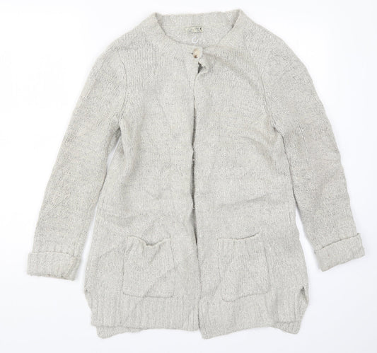 Womens UK Size 10 M&Co Beige Cardigan Jumper