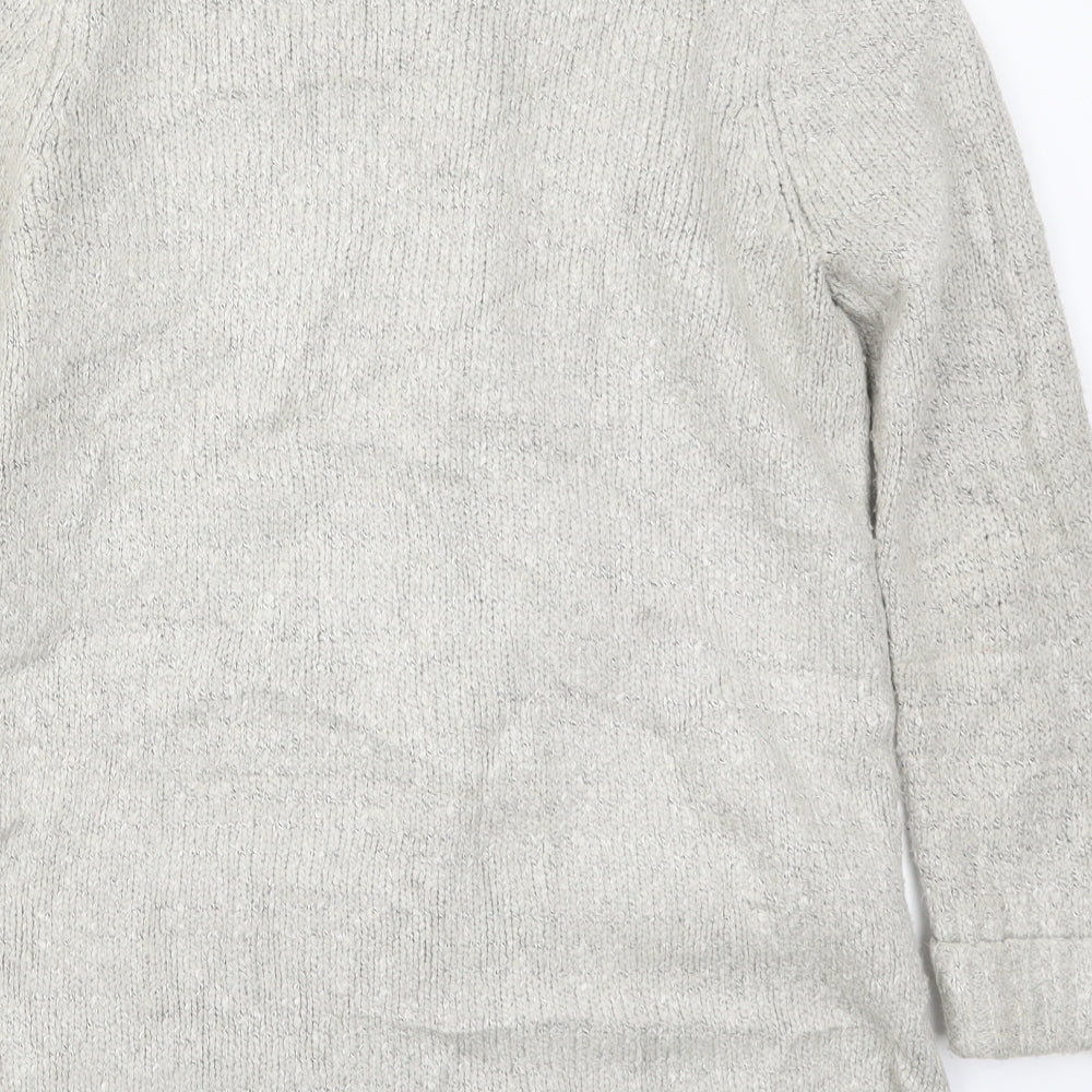 Womens UK Size 10 M&Co Beige Cardigan Jumper