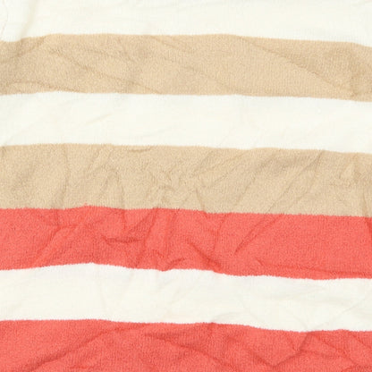 Damart Womens Beige Striped Knit Pullover Jumper Size 10  - Pink