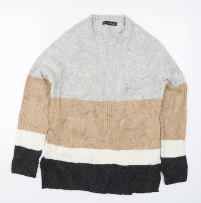 Womens UK Size XS Marks and Spencer Beige Pullover Jumper