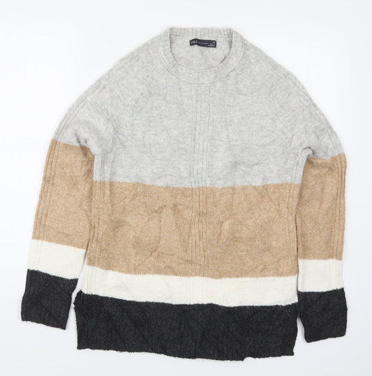 Womens UK Size XS Marks and Spencer Beige Pullover Jumper