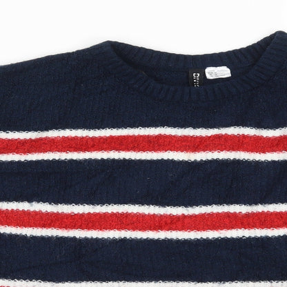 Womens UK Size M H&M Blue Pullover Jumper