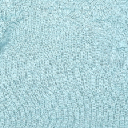 Damart Womens Blue  Knit Pullover Jumper Size 14