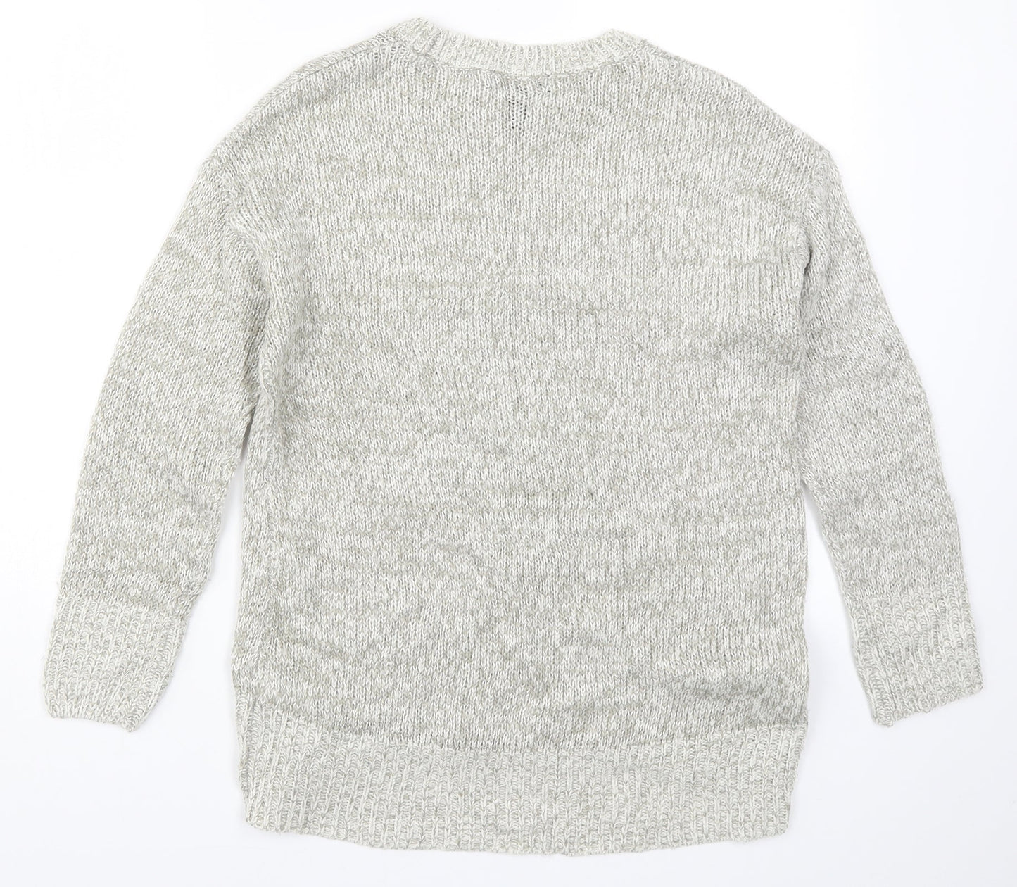 Womens UK Size S New Look Grey Pullover Jumper