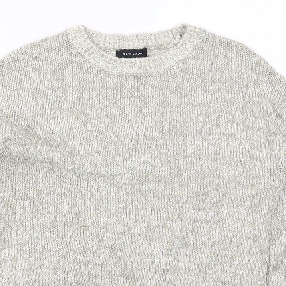 Womens UK Size S New Look Grey Pullover Jumper
