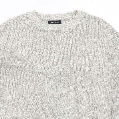 Womens UK Size S New Look Grey Pullover Jumper