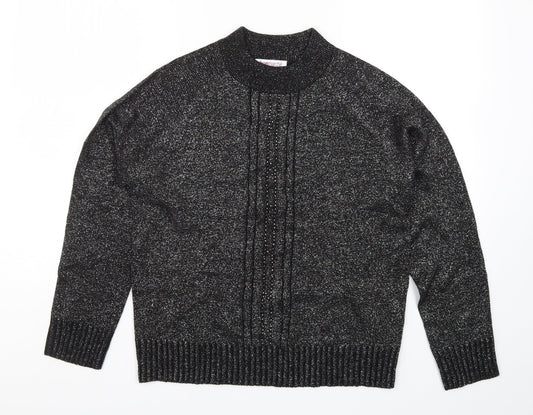 Womens UK Size S Bonmarché Black Pullover Jumper