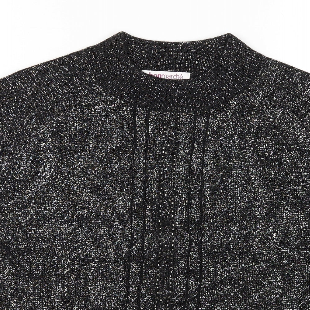 Womens UK Size S Bonmarché Black Pullover Jumper
