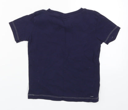 Slazenger Boys Blue   Basic T-Shirt Size 5-6 Years